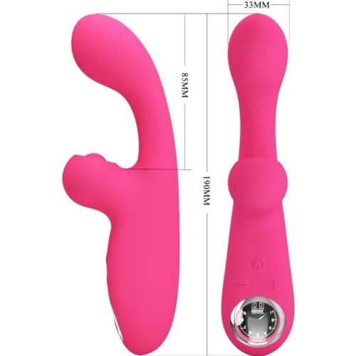 Vibratore Rabbit Pretty Love Skylar con stimolatore clitorideo
