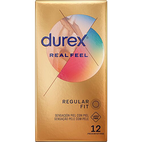 Preservativi DUREX Real Feel senza lattice - 12 unità