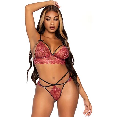 Set Lingerie Leg Avenue 81623 con Design Strappy