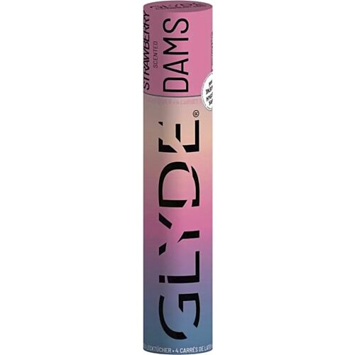 Dams Sheer Glyde | Lamina in lattice per sesso orale con aroma fragola