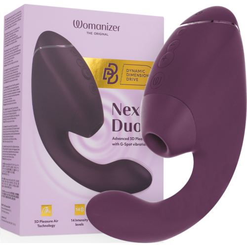 Succionatore duale WOMANIZER DUO NEXT con tecnologia 3D Pleasure Air