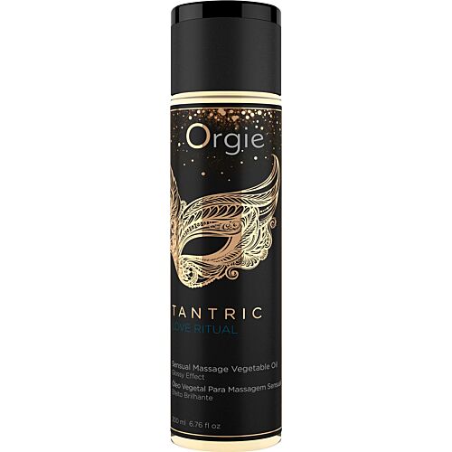 Olio per massaggi Orgie Tantric Love Ritual con effetto argan