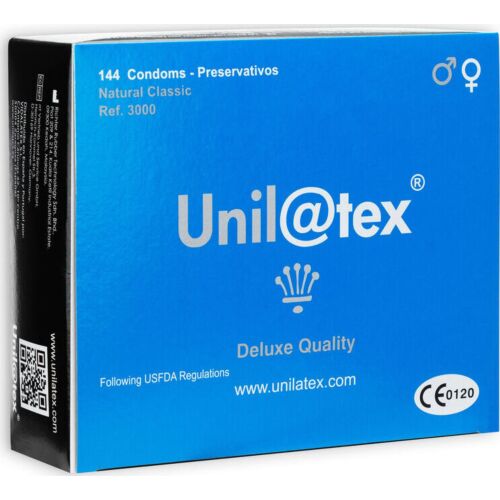 Preservativi Unilatex 144 Uds | Liscio e Lubrificato