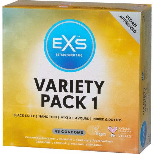 Preservativi Exs Variety Pack 1 - 48 unità assortite