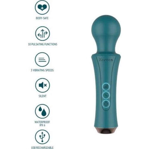 Vibratore WAND XOCOON con vibrazione profonda e testa flessibile
