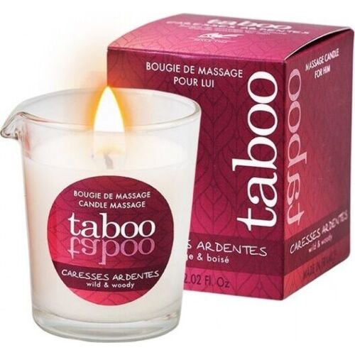 Candela da massaggio RUF Taboo aroma felce