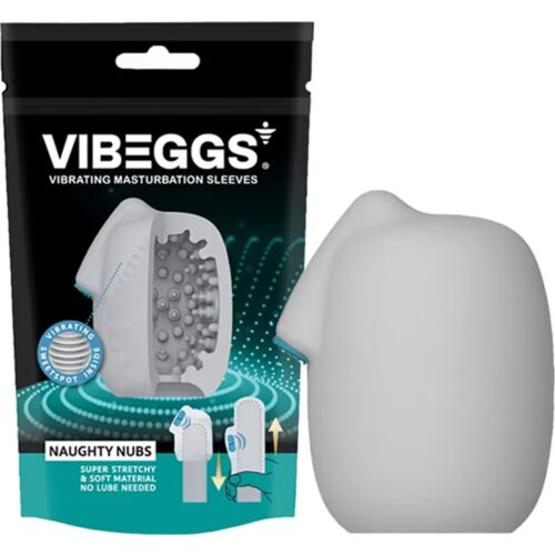Manga masturbatorea Vibeggs Naughty Nubs con vibrazione