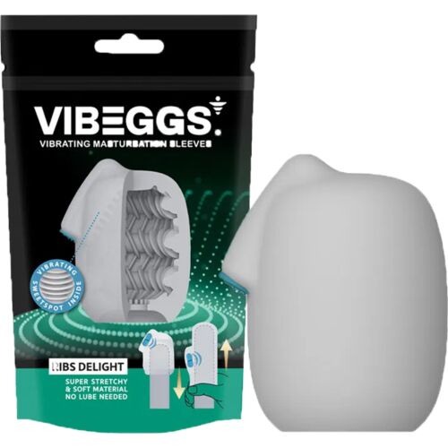 Manga masturbatorea Vibeggs Rib Delight con vibrazione