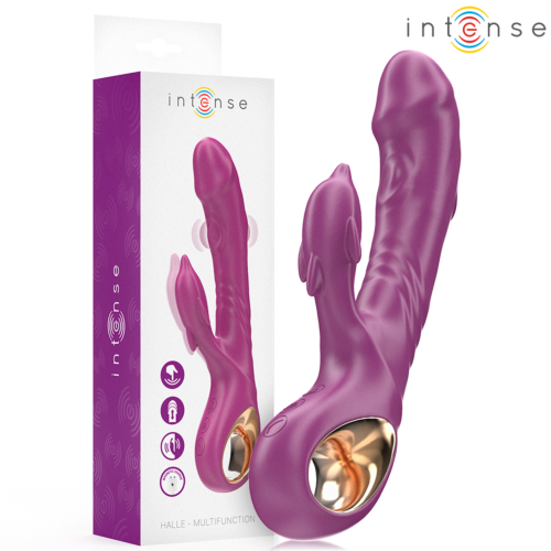 Vibratore HI-TECH INTENSE HALLE con lingua stimolatrice