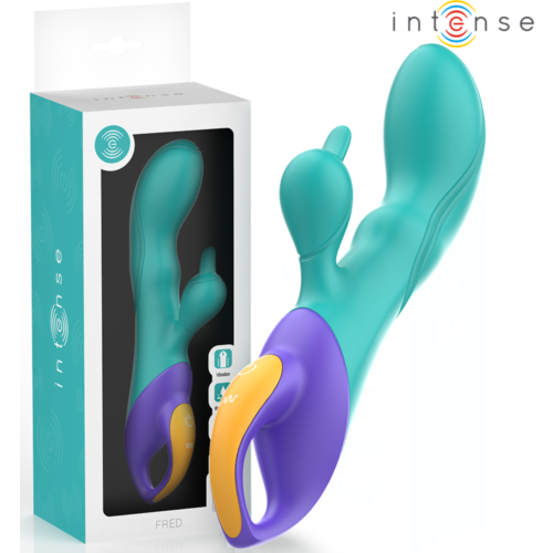 Vibratore Rabbit INTENSE FRED con stimolazione doppia