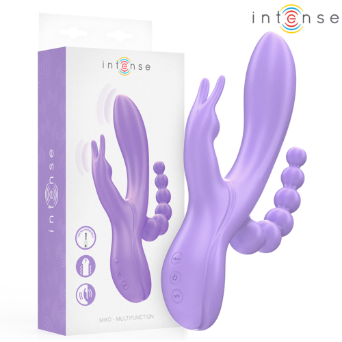 Vibratore Rabbit INTENSE MIKO con stimolazione tripla