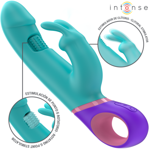 Vibratore Rabbit INTENSE MONICA con Stimolatore Rotante