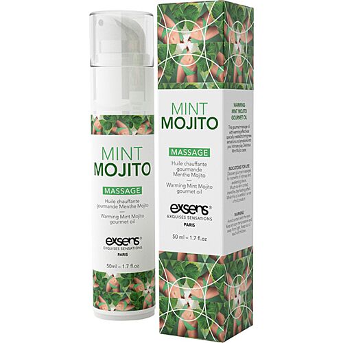 Olio da Massaggio Exsens Mint Mojito 50ml con Effetto Calore