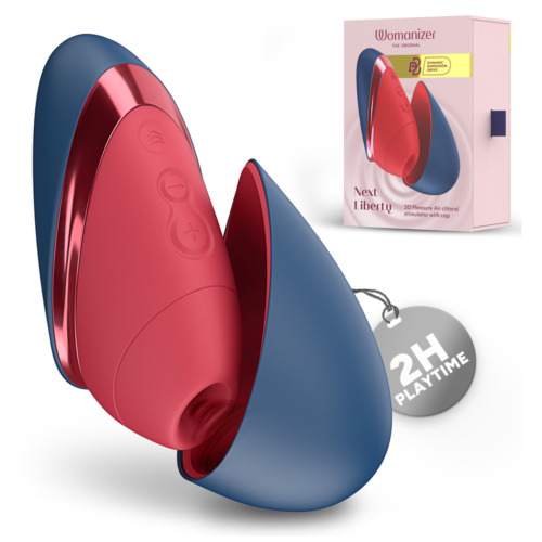 Stimolatore clitorideo WOMANIZER NEXT LIBERTY 3D Pleasure Air Blu/Rosso