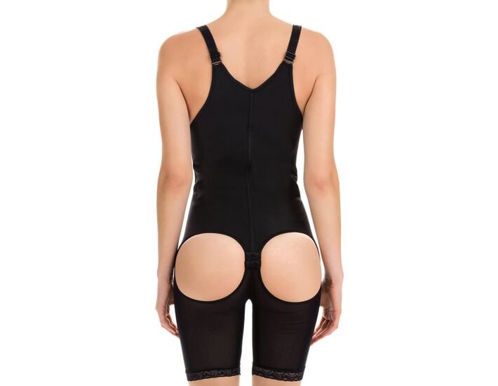 Corset látex shape culotte negro
