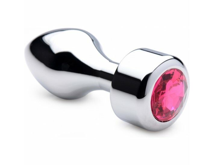 Spina di metallo con perla rosa - lunga