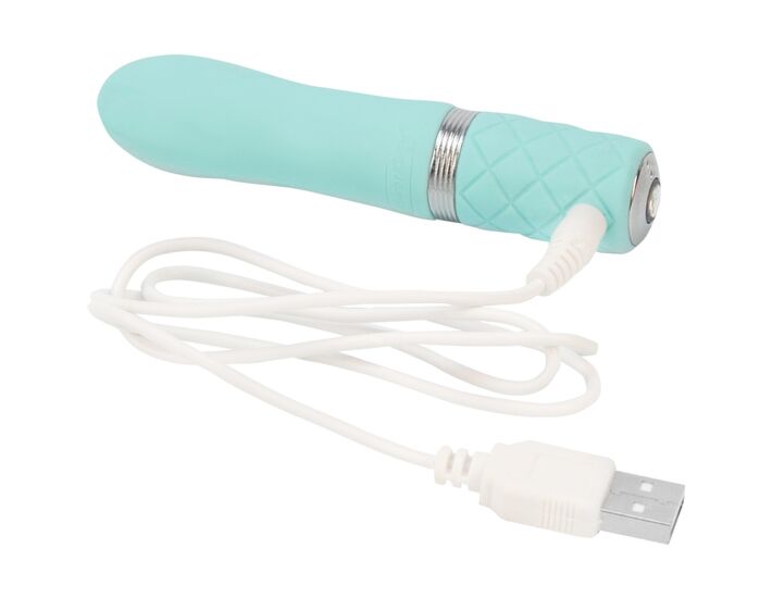 Vibratore in vetro flirty - turchese