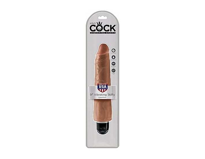 Vibratore per pene rigido 28cm - mulatto