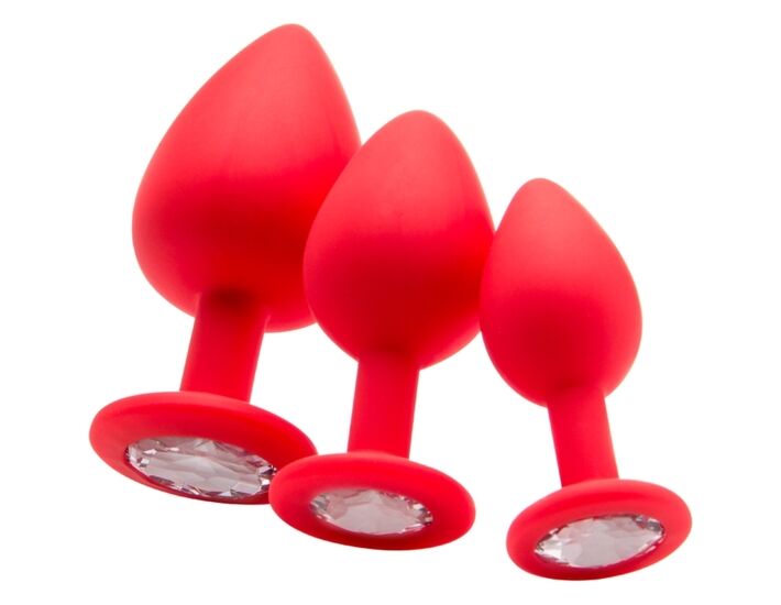 Spina extra large con diamante rosso