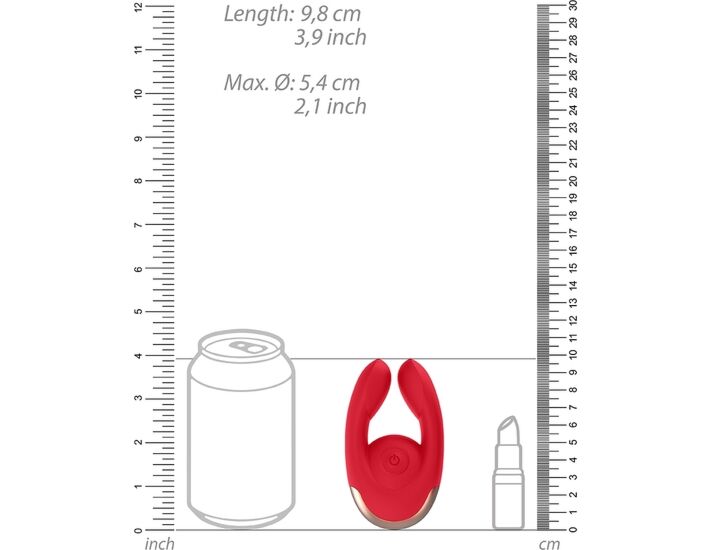 Stimolatore doppio clitorideo operato - rosso