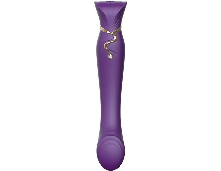 Zalo queen kit vibratore cleopatra con calore - viola