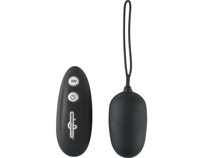 Huevo vibrador con control remoto - negro