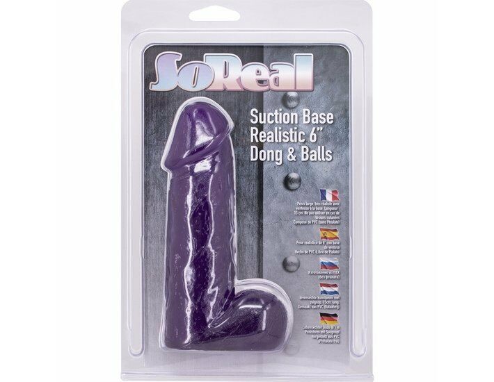 Pene realistico - 15cm - morado
