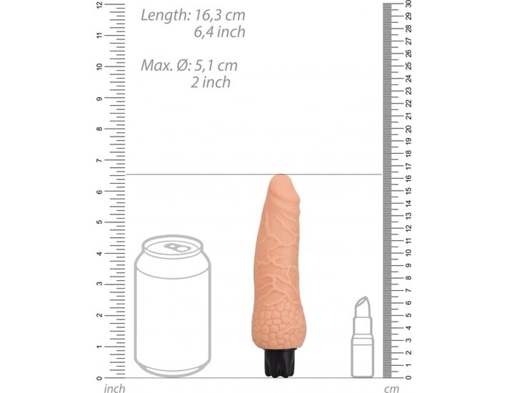Vibratore realistico della pelle di piccole dimensioni naturale