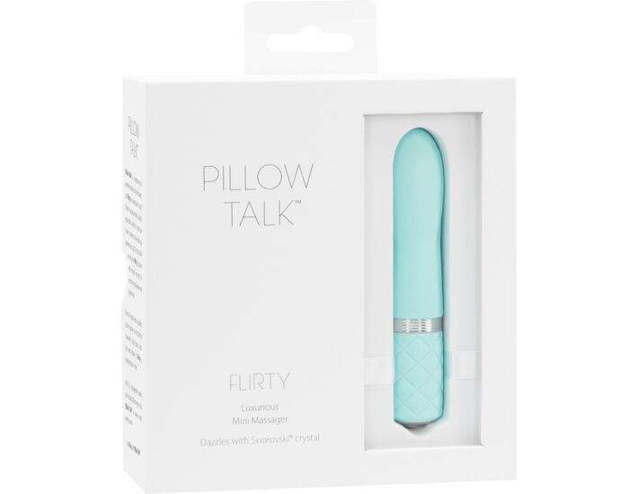 Vibratore in vetro flirty - turchese