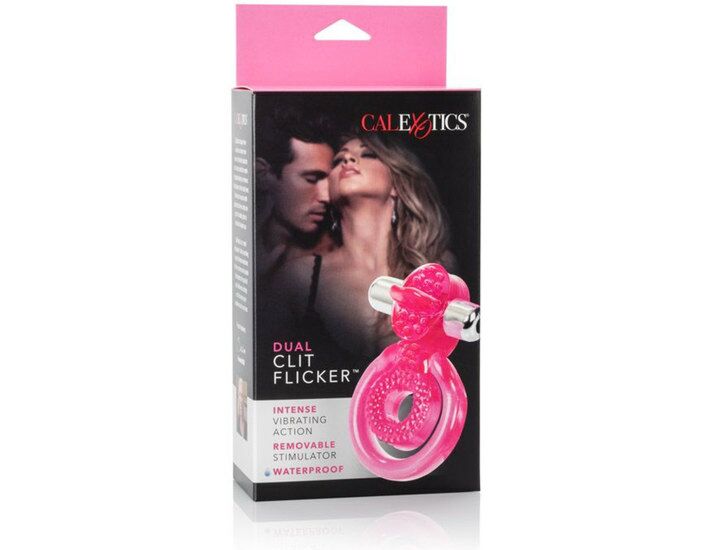 Anillo vibrador rosa  dual clit flicker