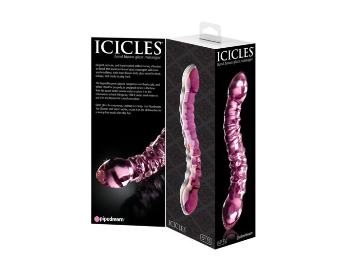 Dildo di vetro numero 55 ghiaccioli