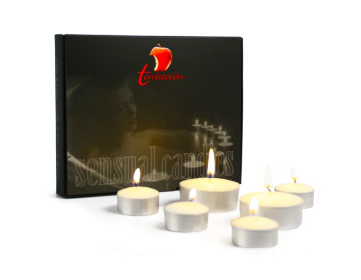 Candela da tentazione con bacche di feromoni rosse