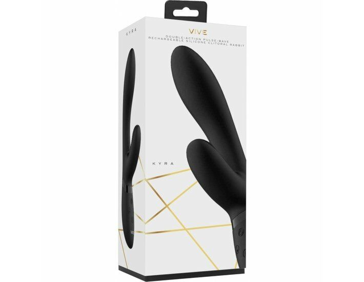 Kyra - g-spot in silicone coniglio - nero