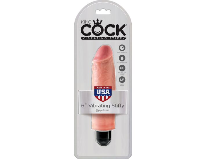 King cock 6 carne rigida vibrador