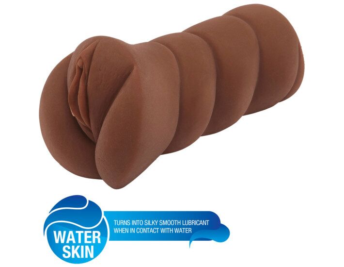 Super wet travel castoro masturbatore vagina - marron