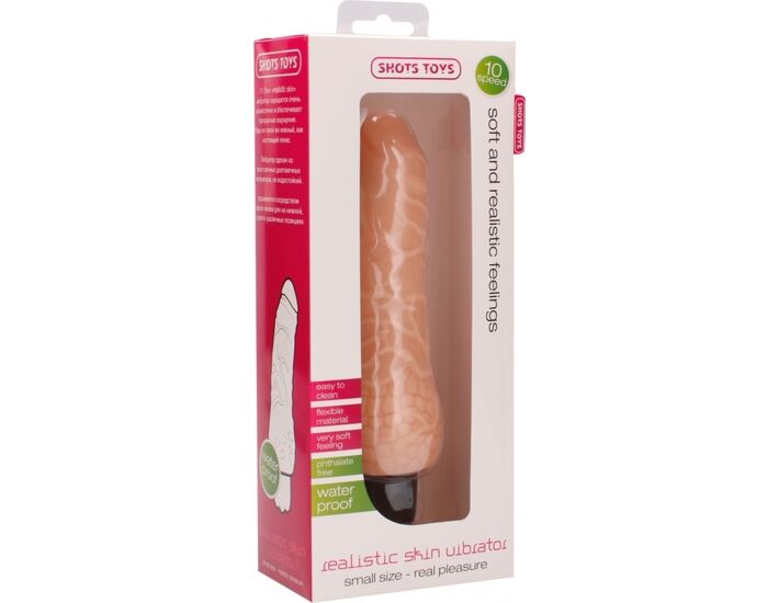 Vibratore realistico della pelle di piccole dimensioni naturale