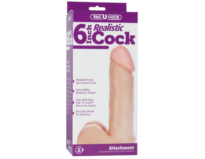 Pene realistico sistema vac-u-lock 15 cm