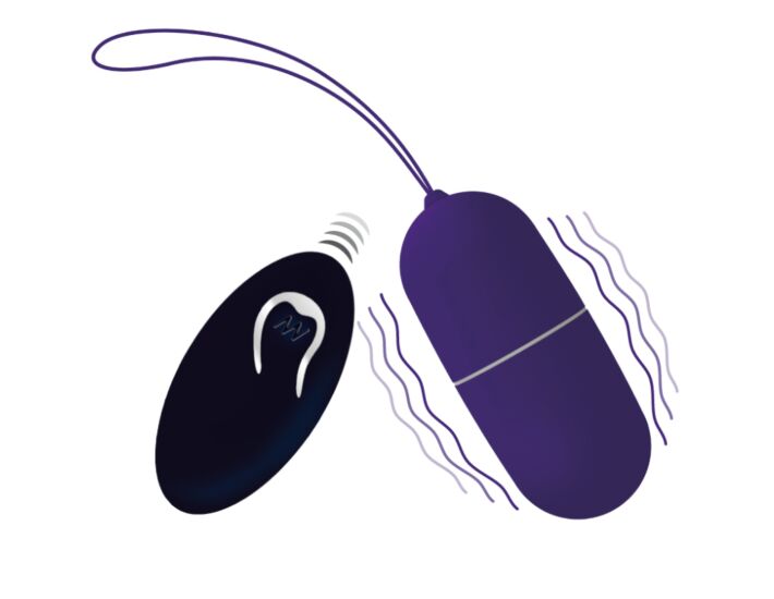 Uovo Vibrante Viola Telecomando - Viola Controllo