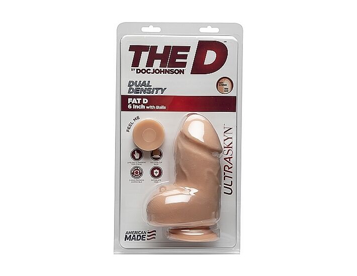 Fat d - pene realistico ultraskyn 15,7cm - vaniglia