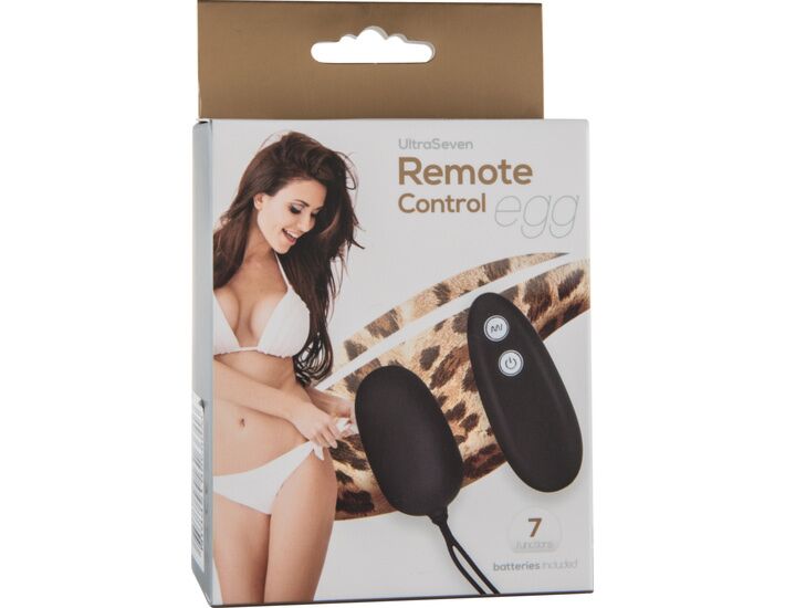 Huevo vibrador con control remoto - negro