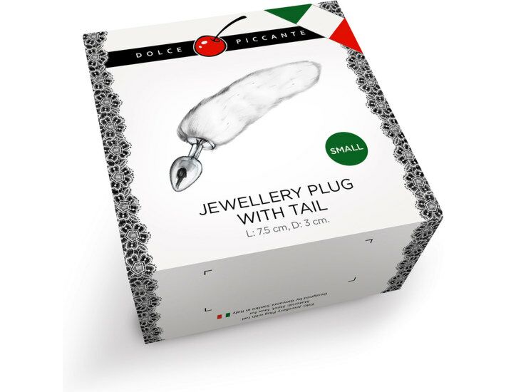 Plug plata con cola - rosa