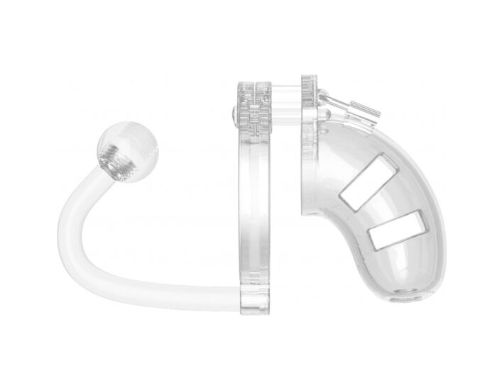 Gabbia maschio con spina da 9 cm - trasparente