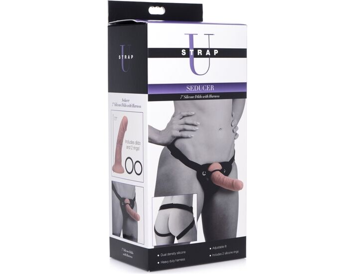 Seducer 7 - arnés con pene realístico de silicona