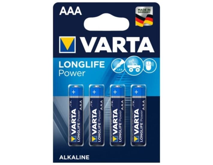 Blister Varta AAA Longlife Power (Confezione da 4)