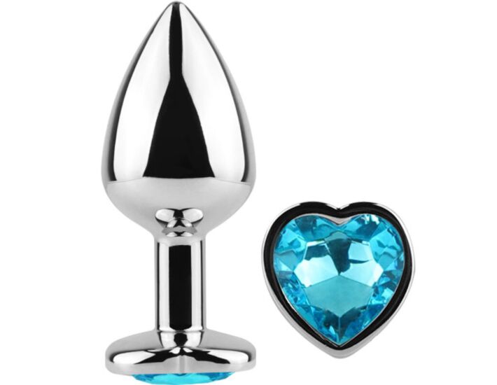 Cuore Blu - Plug Anale in Metallo 7 cm