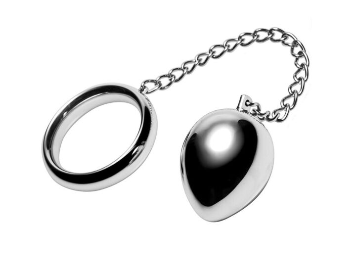 Anello metallico con catena - Anello con Catena in Metallo