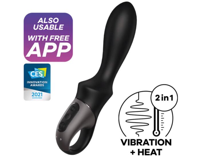 Vibratore Anale ClimaxHeat - Nero