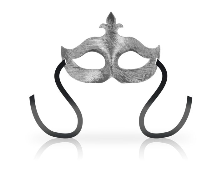 Maschera Fiore di Giglio Argento - Luce di Luna