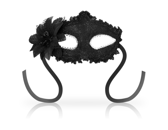 Maschera veneziana nera