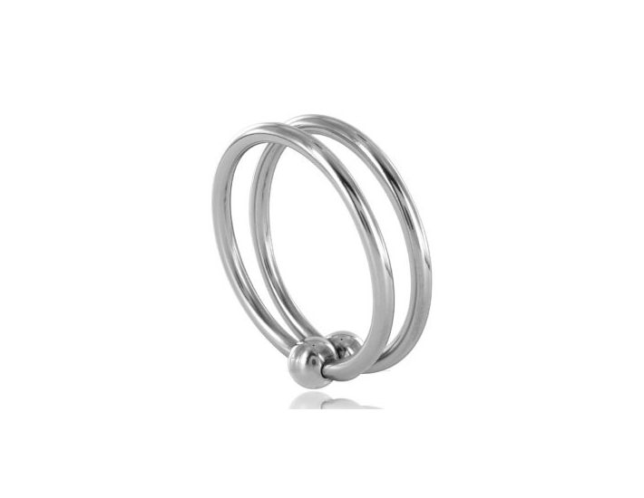 Anello Doppio Glans Metallo Hard